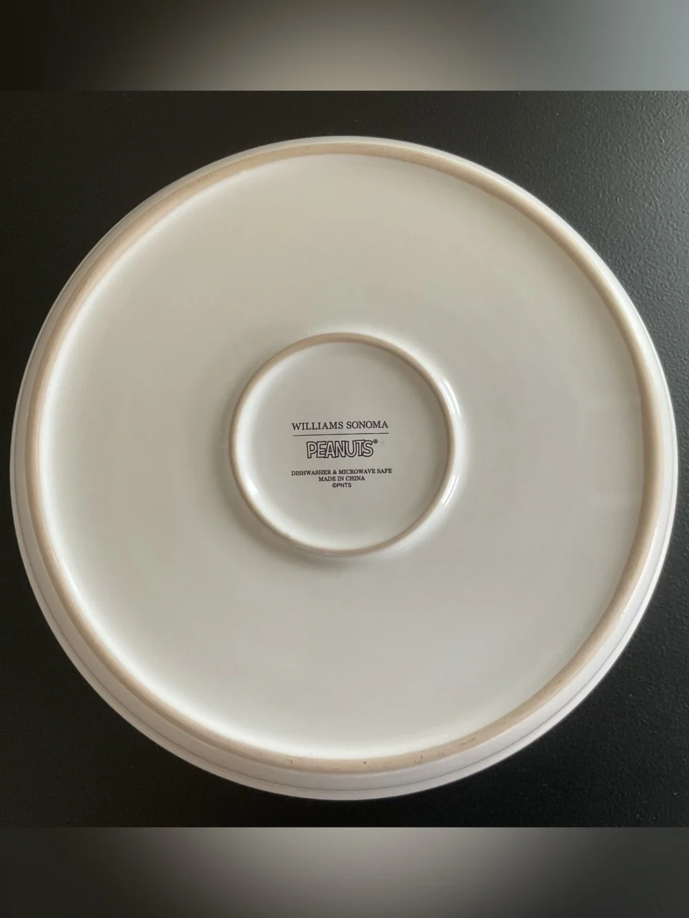 NWT Williams Sonoma Camp Peanuts Plates with Snoopy & Woodstock Set of 4